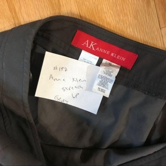 Anne Klein Stretch Gray Pleated Skirt 6P #197 - Picture 4 of 6